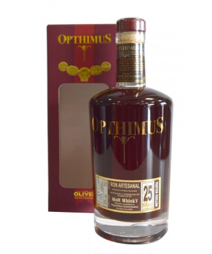 Rhum Opthimus 25 ans Malt whisky - République Dominicaine - 70cl - 43%