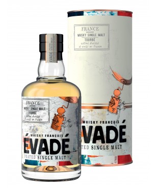 Whisky Evadé Single Malt tourbé - France - 70cl - 40%
