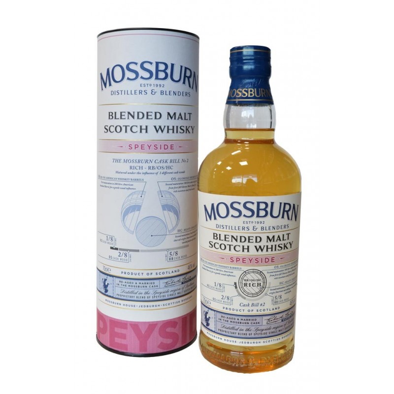 Whisky Mossburn Speyside Blended Malt - Ecosse - 70cl - 46%