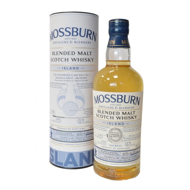 Whisky Mossburn Island Blended Malt - Ecosse - 70cl - 46%