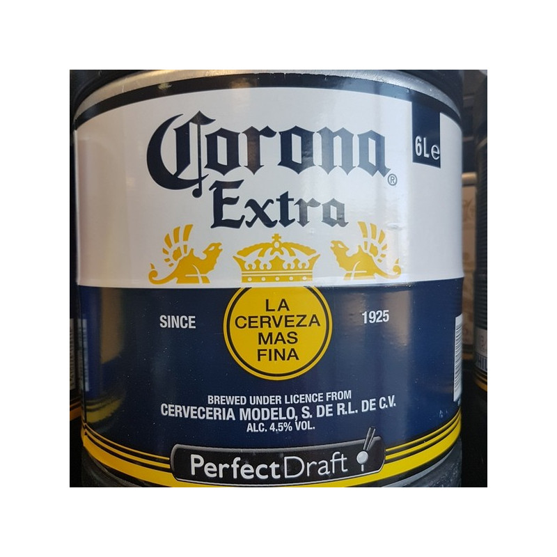 Fut Perfect Draft Corona extra 6L 4.5% consigne incluse