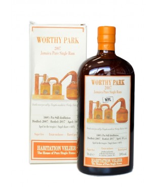 Rhum Habitation Velier Worthy park 2007 10 ans WPL - Jamaïque - 70cl - 59%