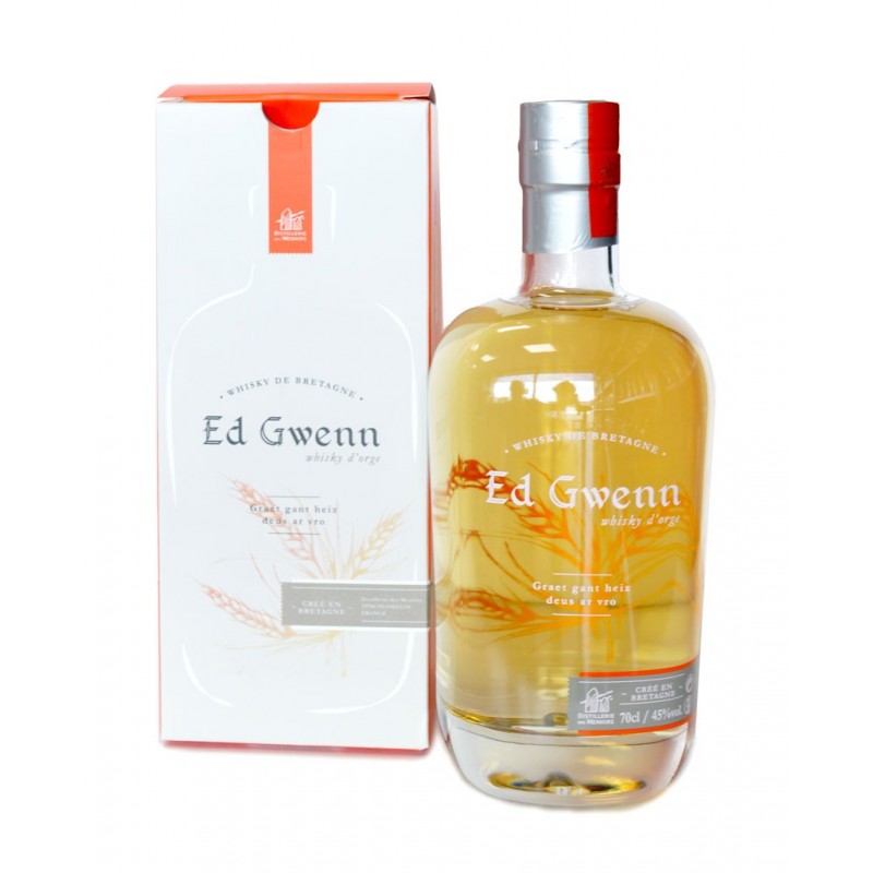 Whisky d'Orge de Bretagne Ed Gwenn Distillerie des Menhirs - France - 70cl - 45%