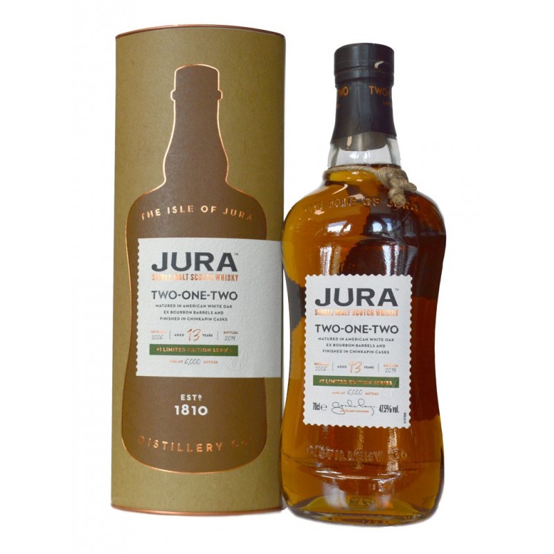 Whisky Jura Two one Two 13 ans - Ecosse - 70cl - 47.5%