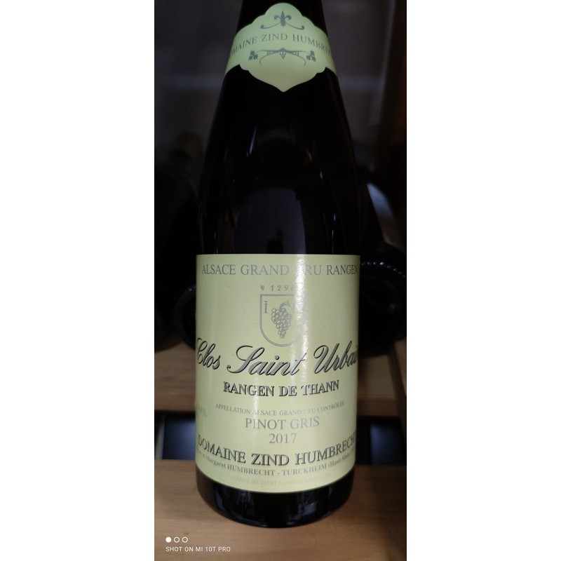 Alsace Grand Cru Rangen de Thann Pinot gris Clos Saint Urbain 2017 Domaine Zind Humbrecht - 75 cl