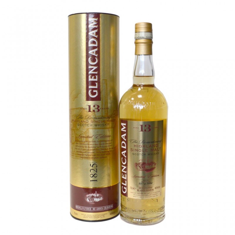 Whisky Glencadam 13 ans - Ecosse - 70cl - 46%