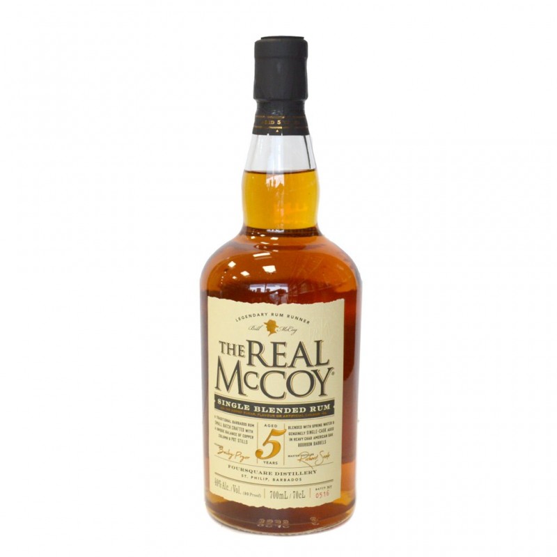 Rhum The Real Mc Coy 5 ans - Barbade - 70cl - 40%