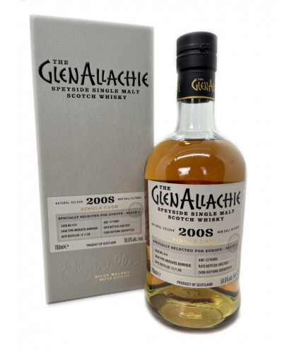 Whisky GlenAllachie Single Cask 2008 Single Malt 13 ans Moscatel Barrique