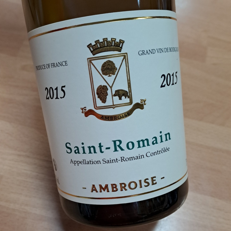 Saint Romain blanc 2015 Bertrand Ambroise 75cl
