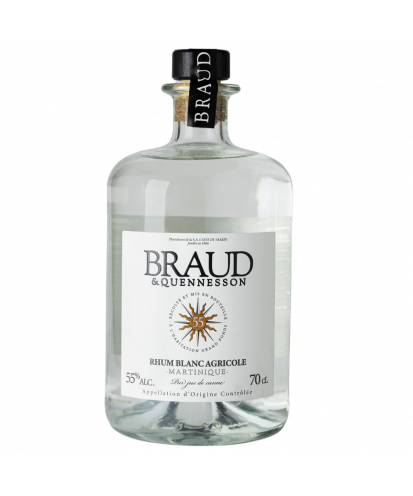 Rhum agricole blanc 55% Braud & Quennesson