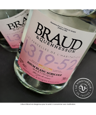 Rhum agricole blanc Braud & Quennesson Parcelle Fond Poterie 2024
