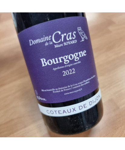 Bourgogne rouge 2022 Domaine de la Cras