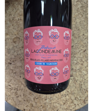 Beaujolais Villages nouveau Cœur de vigneron 2025 Lacondemine (vente à partir du 20/11/25)