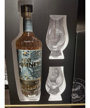Wemyss Malts Peat Chimney Blended Malt Scotch Whisky coffret + 2 verres