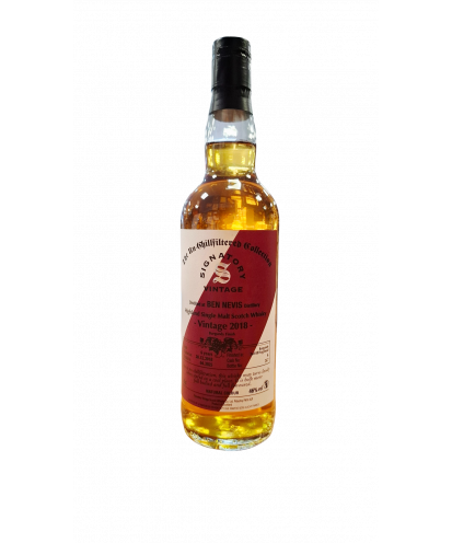 Whisky Ben Nevis 6 ans 2018 Wine Casks Burgundy 2nd fill Hogshead Signatory Vintage