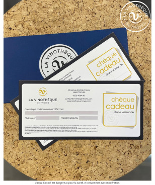 Bon cadeau 50€ valable 1 an